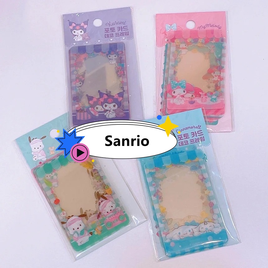 20 ชิ้น เซตเกาหลี Sanrio กรอบรูป การ์ดใส ไอดอล โฟโต้การ์ด deco Kuromi Melody cinnamoroll 3 นิ้ว ฟิล์มการ์ด