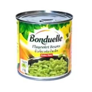 Bonduelle Flageolet Beans Extra Fine 400g.ถั่วเขียวฟลาโซเล็ท อาหาร วัตถุดิบ อาหารกระป๋อง ผักกระป๋อง