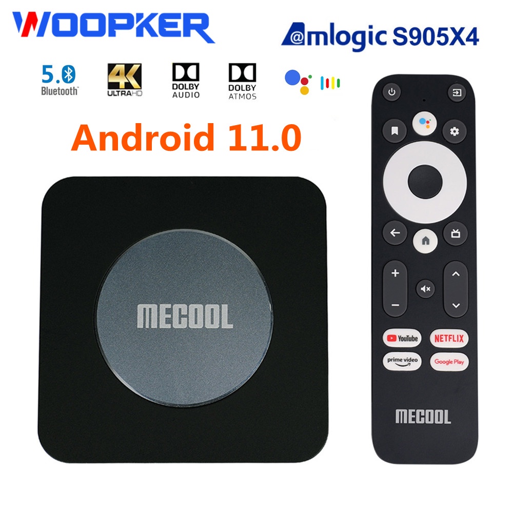 MECOOL Android 11 TV Box KM2 Plus 4K Amlogic S905X4 2G DDR4 Ethernet ...