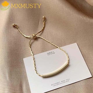 Mxmusty สร้อยข้อมือแบบปรับได้สไตล์เกาหลีสําหรับผู้หญิง