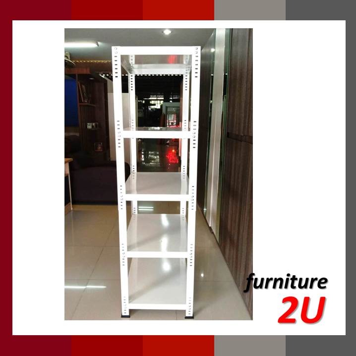 (ลึก50กว้าง90สูง175ซม) ชั้นเหล็ก วางเตาอบวางสินค้า แผ่นเหล็ก5แผ่น หมดปัญหาชั้นไม้แอ่น ขาว และดำด้าน - รูปที่ 2