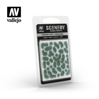 Vallejo SC432 Fantasy Tuft – Turquoise Large: 6 mm. / 0,24 in. 35 units.