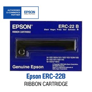 Epson ERC-22B Original (100%) 🌟 Black Ribbon Cartridge 🌟