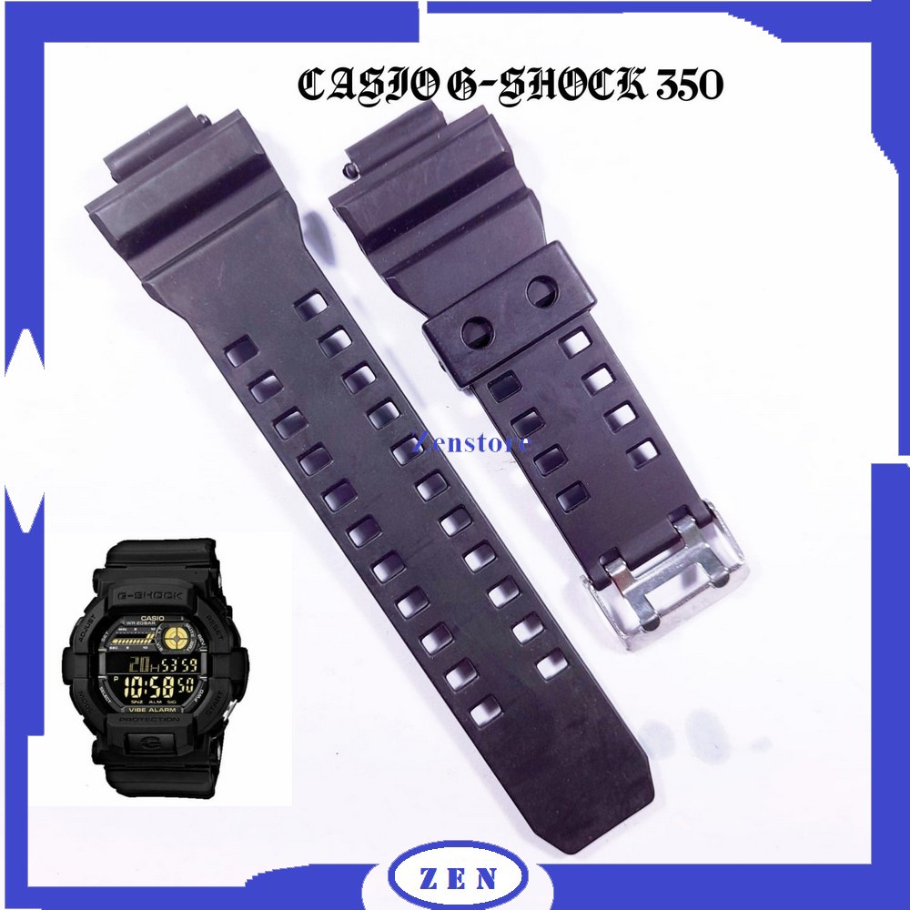 Hitam GD-350 GD350 GD 350 สายนาฬิกาสีดํา