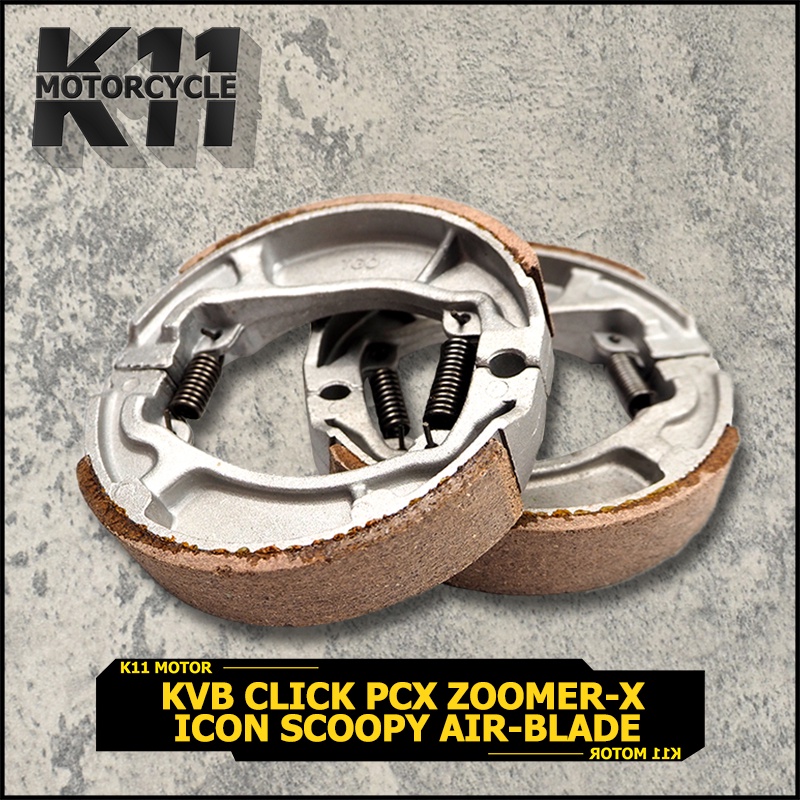 ผ้าดั้มเบรคหลัง KVB ใส่รุ่น click pcx zoomer-x icon scoopy air-blade ผ้าดั้มหลัง ผ้าเบรคหลัง เเอร์เบลด เเบบหนา ทนทานสุดๆ