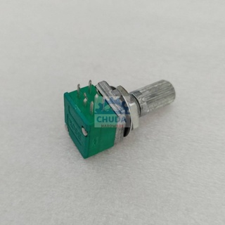 โพเทนชิโอมิเตอร์ Potentiometer วอลลุ่ม VR ปรับค่า 6 ขา B1K ถึง B500K #6 ขา เขียว (1 ตัว)