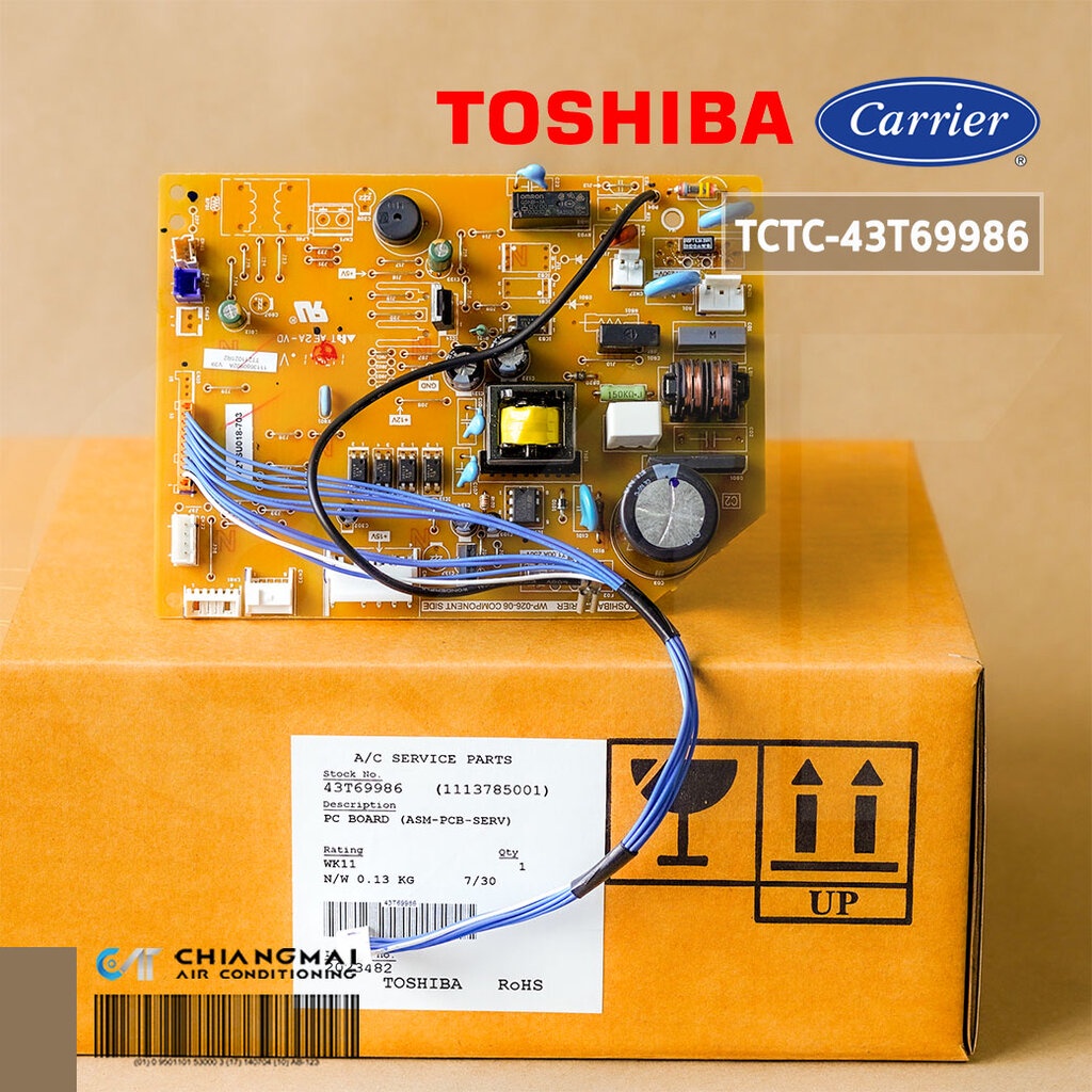 43T69986 แผงวงจรแอร์ Carrier แผงบอร์ดแอร์แคเรียร์ บอร์ดคอยล์เย็น รุ่น 42TSU018-703, 42TSN018-703 อะไ