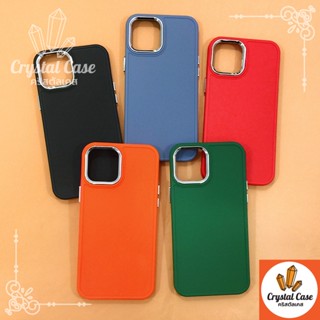 เคสขอบกันเลนส์กล้องเงา 13 13promax 13pro 14pro 14promax  นิ่ม TPU สีสดใส