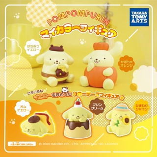 Pompompurin My Color Figure เป็นโมเดลแบบตัวใหญ่ ตั้งได้ น่ารักมาก ขนาดสูง 5 ซม. มี 5 แบบให้เลือก