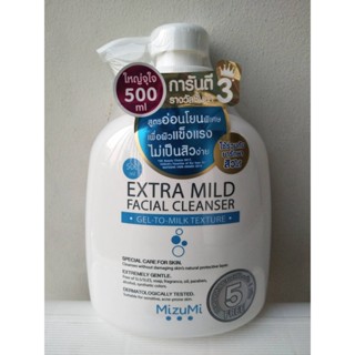 MizuMi Extra Mild Facial Cleanser 500ML.