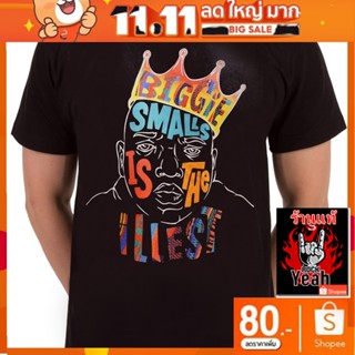 เสื้อวง BIGGIE SMALLS เสื้อใส่สบาย Rock เสื้อวินเทจ บิ๊กกี้ สมอลล์ RCM1815