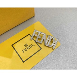 เข็มกลัด Fendi ไฮเอนปั้มแบรนด์ PVC BAG เนี๊ยบ+CZ