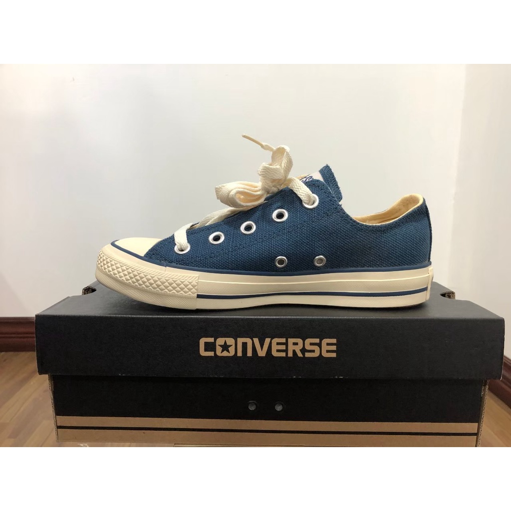 รองเท้า Converse all star รุ่น Converse115: 11-111RN MBL สีฟ้า งานแท้100% โปรโมชั่นลดราคา 40%