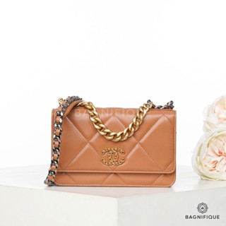 NEW CHANEL WOC 19 7.5 CARAMEL LAMB SGHW