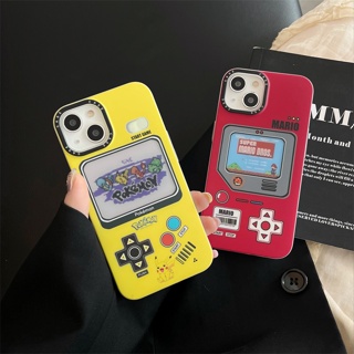 เคสแข็ง สำหรับ ไอโฟน iPhone 14 Pro Max iPhone 13 Pro Max iPhone 12 Pro Max iPhone 11 Fashion Cartoon Super Mario มาริโอ &amp; Pokemon Metal Key Desin Hard Case