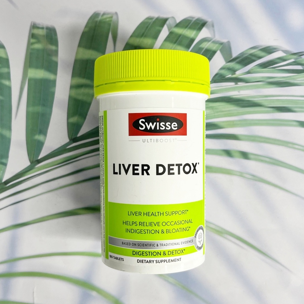 Ultiboost, Liver Detox, Digestion & Detox 180 Tablets (Swisse) Liver Health Supports ดีท็อกซ์ตับ