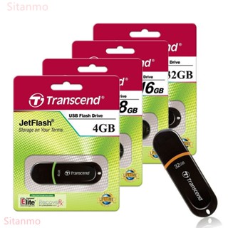 Transcend แฟลชไดรฟ์ US 4GB 8GB 16GB 32GB 64GB ทนทาน USB