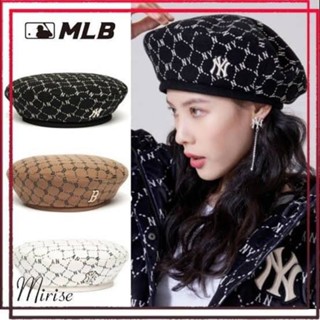 ‼️พร้อมส่ง‼️MLB หมวกเบเร่ต์ ปักโลโก้บนหมวกงานสวยมากๆ