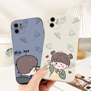 เคสโทรศัพท์มือถือ ซิลิโคนนิ่ม ป้องกันกระแทก ลายน่ารัก เหมาะกับคู่รัก สําหรับ Samsung A10 A10S A11 A12 A13 A22 A23 A32 A33 A52 A52S A53 A72 A73 5G