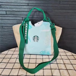 กระเป๋าถือ กระเป๋าผ้าสตาร์บัคStarbucks ความจุขนาดใหญ่