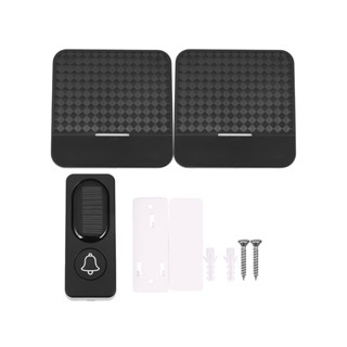 300M Remote Solar Wireless Waterproof Doorbell Light Control Sensor With Transmitter + Receiver Doorbell One For Two Kit US Plug