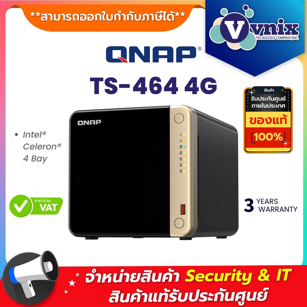 TS-464-4G Qnap Intel® Celeron® 4 Bay By Vnix Group