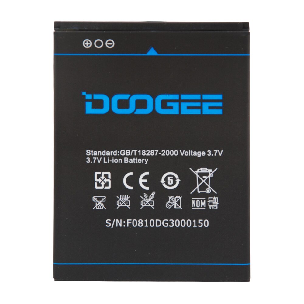 DOOGEE DG300 แบตเตอรี่ High Quality หน้าแรก 2500mAh B-DG300 แบตเตอรี่ For Doogee dg300 5.0'' Phone