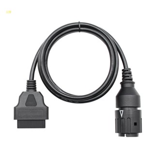 Sun Car Adapter Cable Connector OBD2 10Pin to 16Pin USB Interface สําหรับ -Motorcycle