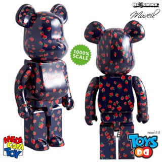 BE@RBRICK MUVEIL Strawberry Pattern 1000%