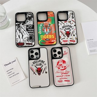Casetify เคสโทรศัพท์มือถือ TPU กระจก กันกระแทก ลาย Stranger Things Tiger น่ารัก แฟชั่น สําหรับ iPhone 14 Pro MAX 14 Plus 13 Pro MAX 12 Pro MAX 11