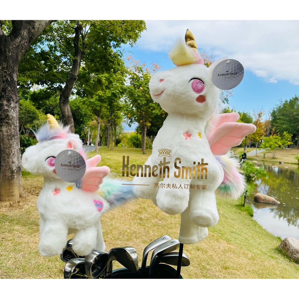 กอล์ฟลิตเติ้ลเพกาซัสยูนิคอร์น เบอร์ 135 Wood Cover Pet Head Cover Golf Cover Cartoon Cover