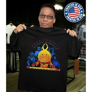 ใหม่ เสื้อยืดลําลอง แขนสั้น พิมพ์ลาย Herbie Hancock Head Hunters Jazz Singer สีดํา สําหรับผู้ชาย