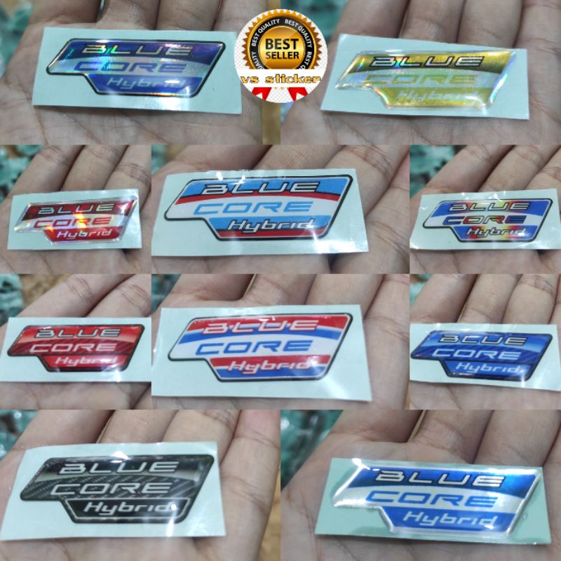 Blue CORE HYBRID โลโก้นูน EMBLEM สําหรับ YAMAHA NMAX AEROX XMAX FREEGO GEAR MOTORCYCLE