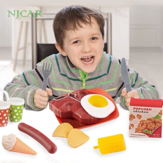 NJCAR 8908 ชุดอาหารจำลอง ของเล่นเด็ก อาหารจำลอง เซ็ตอาหารเช้าจำลอง ขนมหวาน ไข่ดาว ของเล่นจำลอง เซ็ตอาหาร