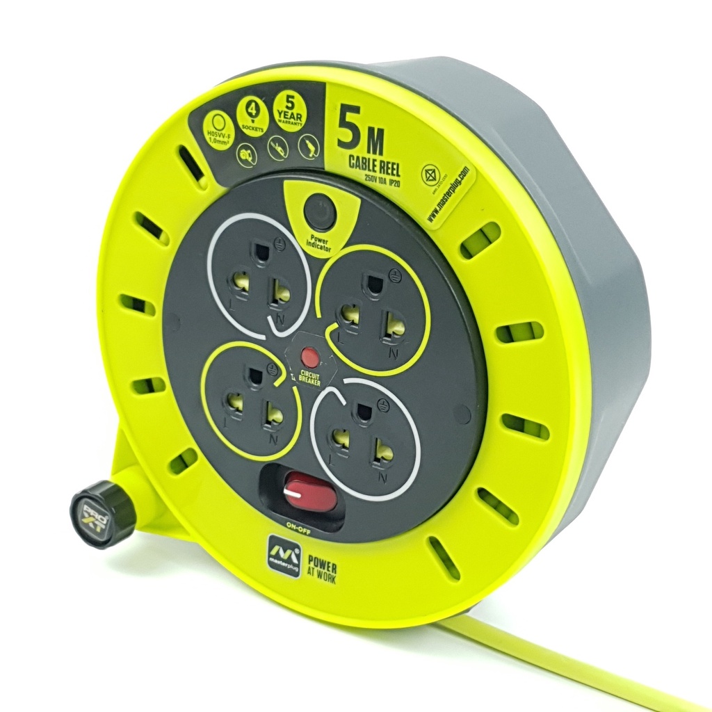 GlobalHouse LUCECO โรลสายไฟ 4หัว 5เมตร ขนาด 1.0mm รุ่น รูปที่ 5