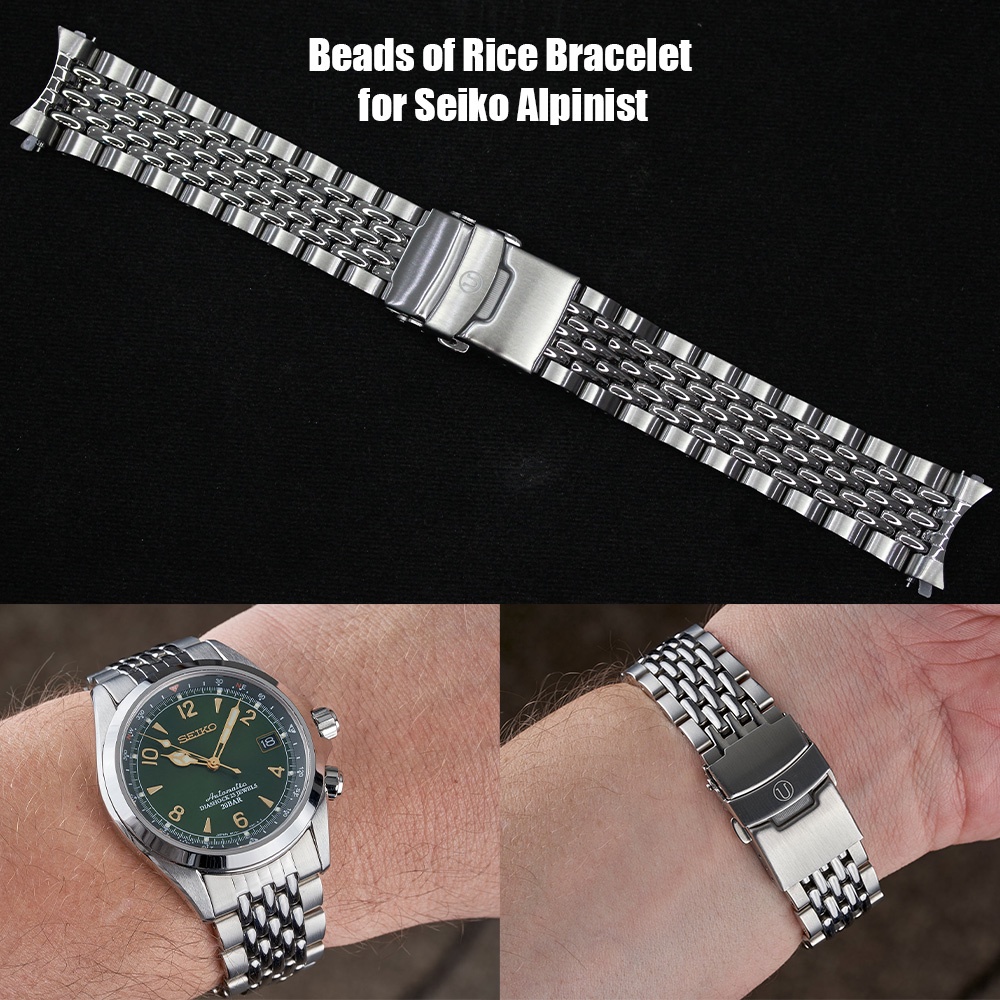 สายนาฬิกา Uncle Seiko รุ่น Beads of Rice Bracelet for Seiko Alpinist
