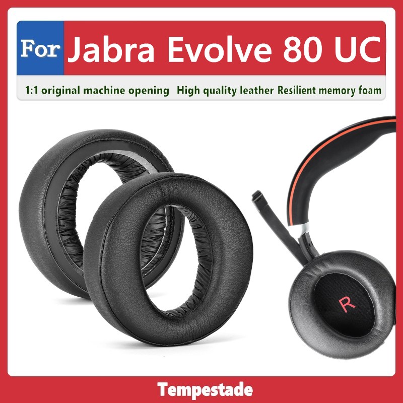 แผ่นครอบหูฟัง แบบเปลี่ยน สําหรับ Jabra Evolve 80 UC