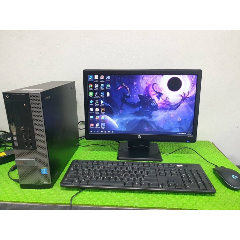 คอมครบชุด dell Hp lenovo core i5 gen4 พร้อมจอ 19 นิ้ววาย ใช้งานปกติ