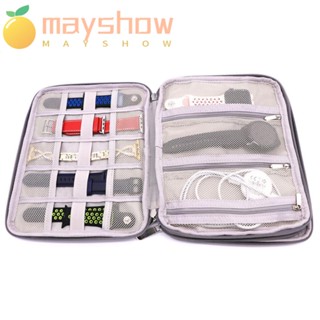 Mayshow ใหม่ กระเป๋าเก็บสายนาฬิกาข้อมือ สาย USB แบบพกพา หลากสี สําหรับเดินทาง