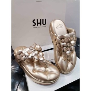 SHU sofa รุ่นหน้าดอกไม้พร้อมส่งทั้ง 2 สี