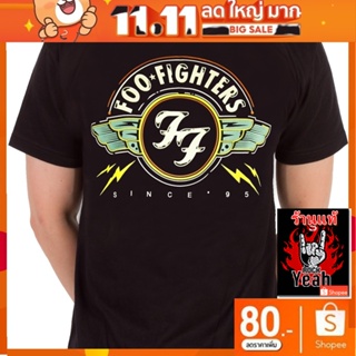 เสื้อวง Foo Fighters เสื้อยืดลาย ฟูไฟเตอส์ เสื้อวินเทจ เสื้อยืดผช เสื้อวินเทจ RCM1665