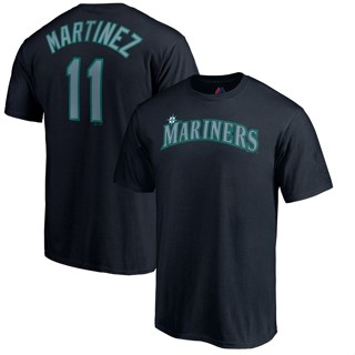 เสื้อยืดแขนสั้นลําลอง คอกลม ผ้าฝ้าย พิมพ์ลาย  Mariners Seattle Mariners ทรงหลวม สําหรับผู้ชาย และผู้หญิง