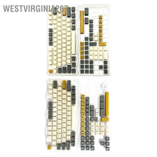 BWestvirginia267 ปุ่มกดคีย์บอร์ด 125 คีย์ Pbt ชิมเมอร์ Xda