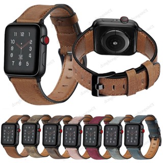 สายนาฬิกาข้อมือ สายหนัง สไตล์เรโทร สําหรับ Apple Watch iWatch Series Ultra 8 7 6 5 42 44 45 มม.