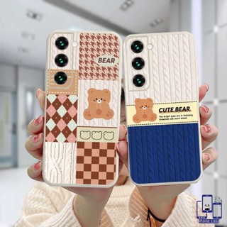 เคสโทรศัพท์มือถือ ลายหมีน่ารัก สําหรับ Samsung A10S A50 A13 A23 A20S J2 J7 Prime A32 A52 A12 A03 A51 A02S A20 A50S A10 A30S A52S A30 M12 M01S A125 A13 Life F12 M10S M40S A515F A207F M02S A025 F02S M10 เคส