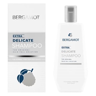 แชมพู ลดผมขาดหลุดร่วง (หนังศีรษะมัน) เบอกาม็อท BERGAMOT THE ORIGINAL EXTRA DELICATE SHAMPOO 200มล.