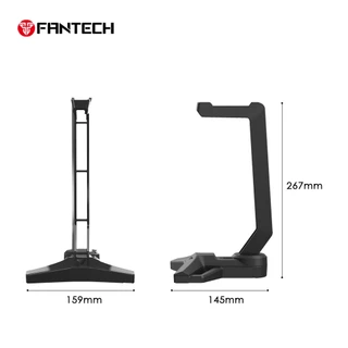 Fantech AC304 สีดำ Headphone Stand With Cable Holder แฟนเทค สแตนแขวนหูฟัง ขาตั้งหูฟัง พร้อมช่องวางสายหูฟัง