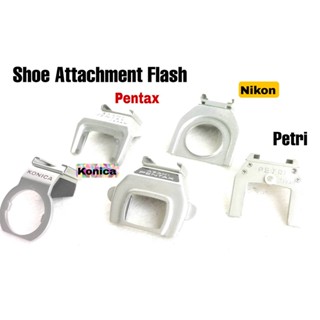 Camera Hot Shoe Adapter Spotmatic Accessory Shoe - Nikon Petri Konica  Asahi Pentax  - Viewfinder Clip-On Flash SLR