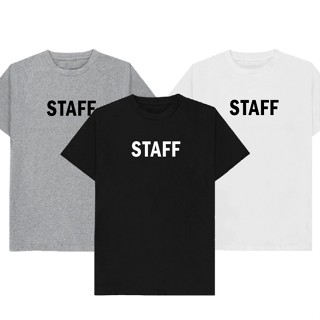 เสื้อยืดลาย STAFF เก็บเงินปลายทาง ตรงปก 100% เสื้อยืดผู้ชาย เสื้อยืดผู้หญิง เสื้อยืด 2022