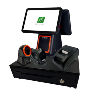 SCHLONGEN Touch Screen POS Machine SLG-V1 Combo Set เครื่องบันทึกเงินสด (พร้อมเครื่องพิมพ์+เครื่องอ่านบาร์โค้ด+ลิ้นชัก)